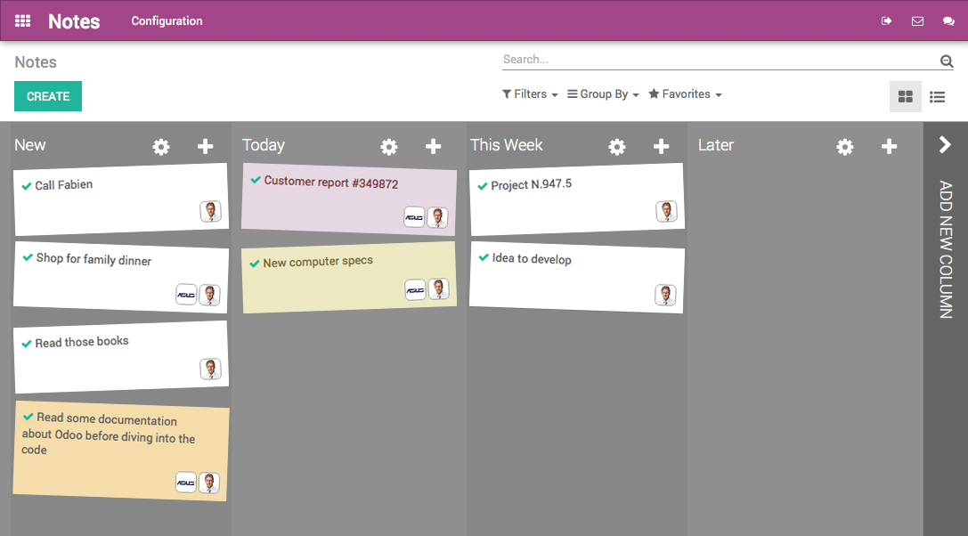 Odoo text and image block